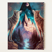 Wolven Mountain Visionary Fantasy Art Planner (Achterkant)