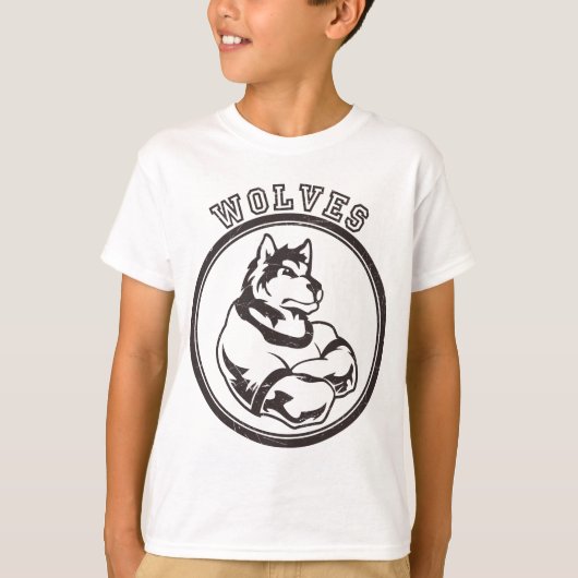 Wolven of Wolf Mascot T-shirt (Voorkant)