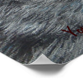 wolven ogen natuurschilderkunst met slogan poster (Hoek)