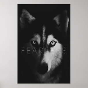 Wolven Onbevreesd Afdrukbare Wall Art Poster
