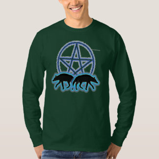 Wolven Pentacle Mannen Lange hoes Shirt