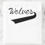 Wolven Rechthoekige Sticker (Tas)