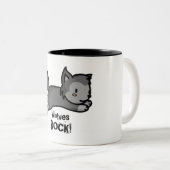 Wolven ROCK! Mok (Voorkant rechts)