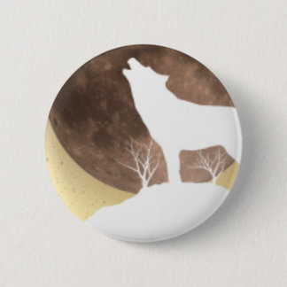 wolven ronde button 5,7 cm