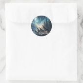 Wolven Ronde Sticker (Tas)