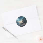 Wolven Ronde Sticker (Envelop)