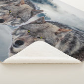 Wolven Sherpa Deken (3/4)