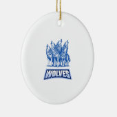 Wolven Sierkussen Keramisch Ornament (Rechts)