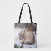 Wolven slapen tote bag (Voorkant)