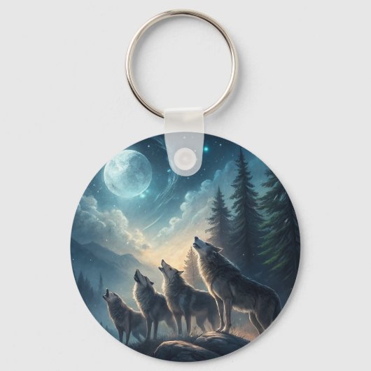 Wolven Sleutelhanger (Voorkant)