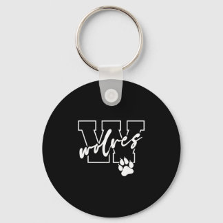 Wolven sleutelhanger