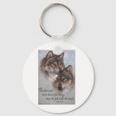 Wolven Sleutelhanger (Voorkant)