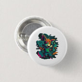 Wolven spelen spelletjes ronde button 3,2 cm (Voorkant /achterkant)