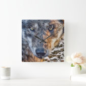 WOLVEN STAAN OP JE GROND VIERKANTE KLOK (Huis)