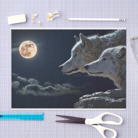 Wolven Tissuepapier (Craft)