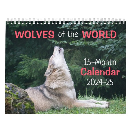 Wolven van de Wereld 15 Mo. Kalender 2024-25 (Hoes)