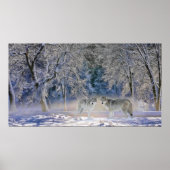 Wolven van geelsteen poster (Voorkant)