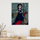 Wolven van Venetië-gothische wolf Poster (Keuken)