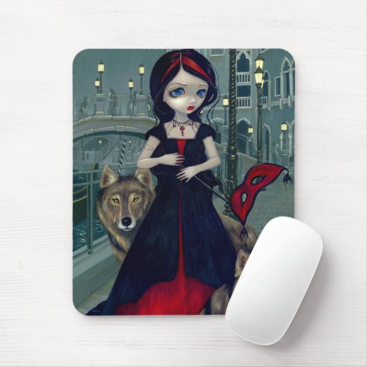 "Wolven van Venetië" Mousepad Muismat (Met muis)