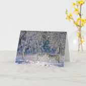 Wolven van Wenskaart Yellowstone Kaart (Gele Bloem)