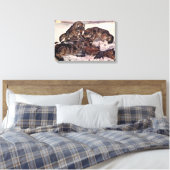 Wolven van Winifred Austen,  wilde dieren Canvas Afdruk (Insitu (Slaapkamer))