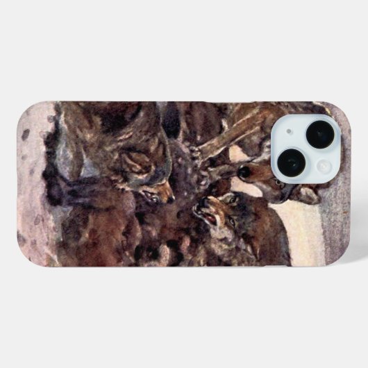 Wolven van Winifred Austen,  wilde dieren Case-Mate iPhone Case (Achterkant (horizontaal))