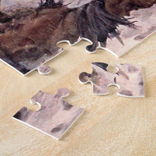 Wolven van Winifred Austen,  wilde dieren Legpuzzel (Zijkant)