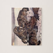 Wolven van Winifred Austen,  wilde dieren Legpuzzel (Verticaal)