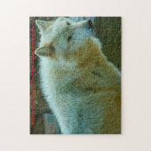 Wolven van Yellowstone. Kerstgroeten Legpuzzel (Verticaal)