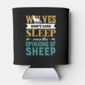 Wolven verliezen geen slaap over de mening van sch blikjeskoeler (Achterkant)