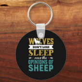 Wolven verliezen geen slaap over de mening van sch sleutelhanger (Voorkant)