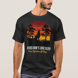 Wolven verliezen niet de mening van Sheep Moo T-shirt