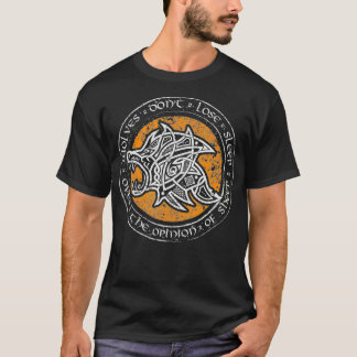 Wolven verliezen niet de slaapstand van de Keltisc T-shirt