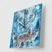 Wolven Vierkante Klok (Hoek)