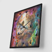 Wolven Vierkante Klok (Hoek)