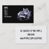 wolven visitekaartje (Voorkant / Achterkant)