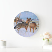 Wolven Wall Clock Grote Klok (Huis)