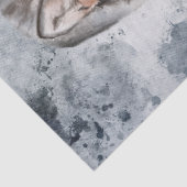 Wolven Waterverf Winter Kerstmis Tissuepapier (Detail)