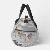 Wolven Winter Sneeuw Schilderen Originele Wildlife Plunjezak (Rechts)