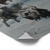 Wolven winteraanval poster (Hoek)