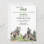 Wolven Wolf Cup Puppy Wild Verjaardag Kaart (Voorkant)