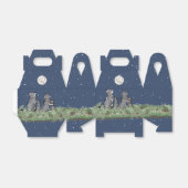 Wolven Wolf Howling in Moon, Nacht sterren Animal Bedankdoosjes (Uitgevouwen)