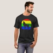 Wolven Wolf Retro Wolven Wolf Silhouet T-shirt (Voorkant volledig)