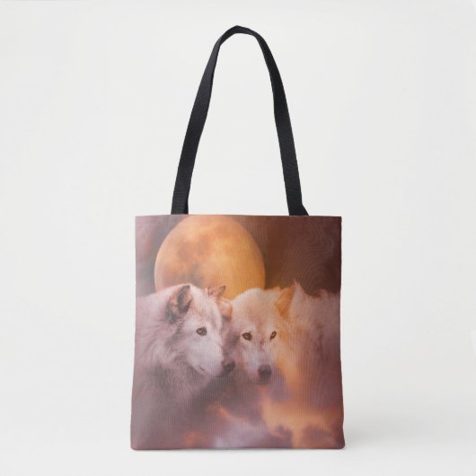 Wolven Wolf Soulmate Tote Bag (Voorkant)
