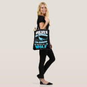 Wolven zijn Geweldige Ik ben Geweldige Funny Wolf Tote Bag (Op model)