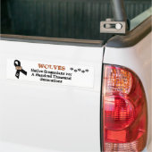 Wolven zijn oorspronkelijke Oregonianen. Bumpersticker (Op Truck)