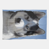 Wolvend Hond Handdoek Husky Malamute Theedoek (Horizontaal)