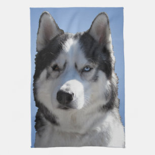 Wolvend Hond Handdoek Husky Malamute Theedoek