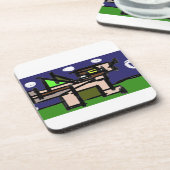 Wolvengehuil nacht bier onderzetter (Linkerzijde)