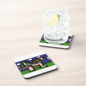 Wolvengehuil nacht bier onderzetter (Rechterzijde)